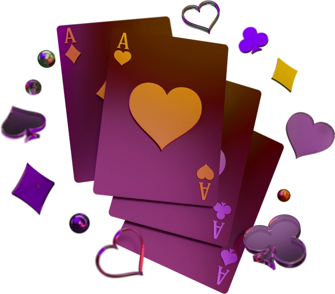 playing cards, four ace cards