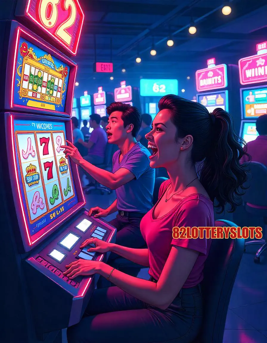 82 lottery slots jackpot win illustration